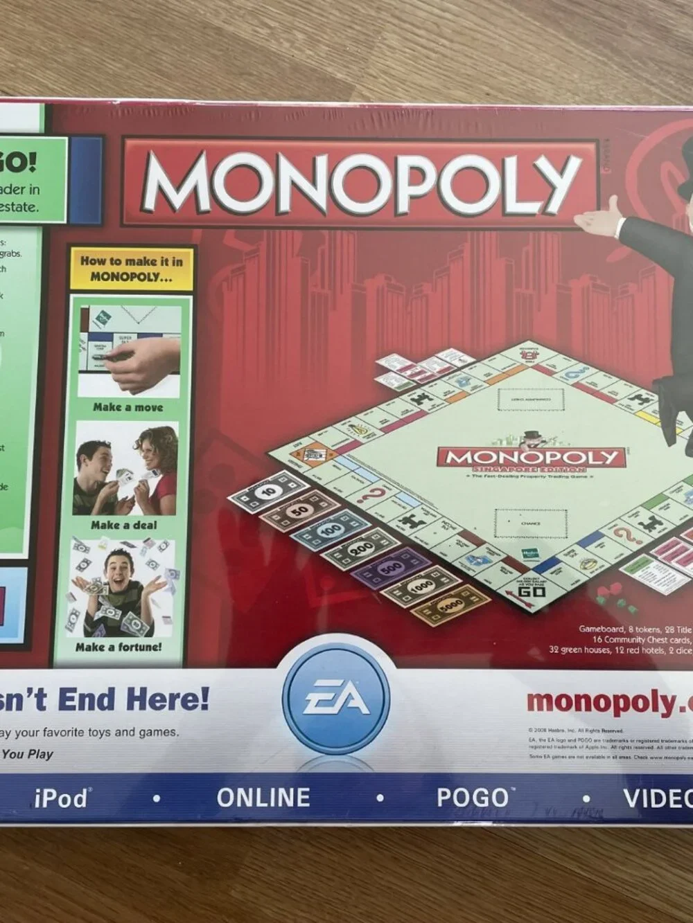 Monopoly Singapore Edition Board Game 2008 Extremely Rare ~ Sealed, New.